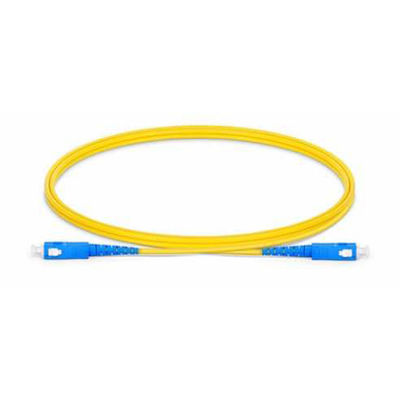 SC UPC to SC UPC Simplex G.652.D Single Mode PVC 2.0mm Fiber Optic Patch Cord