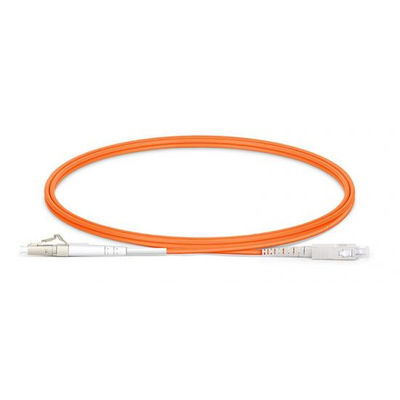 LC UPC to SC UPC OM1 Multimode Fiber Optic Patch Cord with 2.0mm PVC Jacket