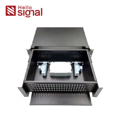 1U/2U/3U 19 Inch Rack Mountable Fiber Optic Patch Panel with CRS Cold Rolled Steel and Slide Rail Installation