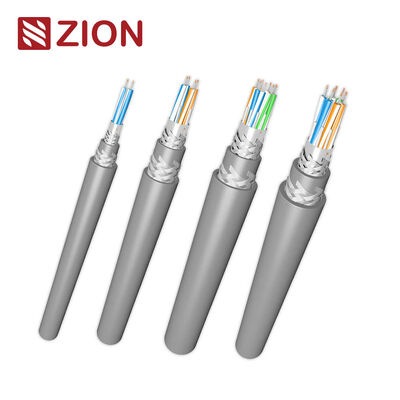 24AWG RS485 Industrial Communication Cable with Foil+Braid Shield and 120Ω Impedance for High EMI Resistance