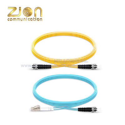 LSZH Jacket G652D Fiber Unit ST Fiber Patch Cable with 12 Colors IEC 60304
