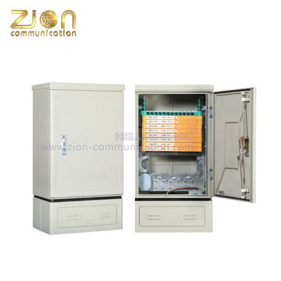96F Capacity SMC Material Fiber Optic Cross Connect Cabinet with SC FC Connector Type for FTTH