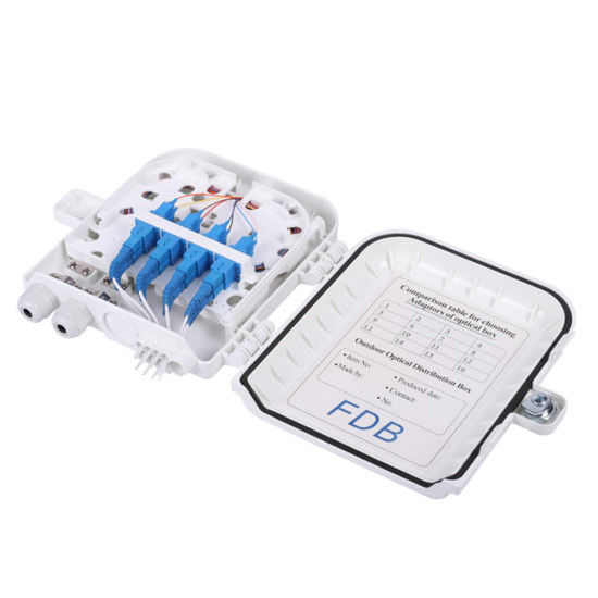 8 Cores Fiber Optical Terminal Box with ABS+PC Material and IP55 Protection for Fttx Network