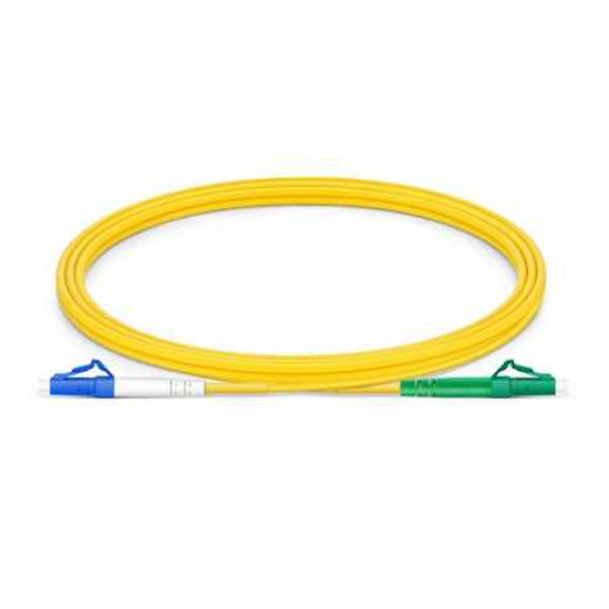 G652D OS2 Fiber Optic Cable Single Mode 2.0mm - 2m LC UPC To LC APC Simplex