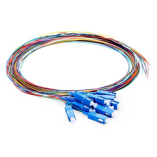 SC UPC 12 Fibers G.652.D Single Mode Color-Coded Fiber Optic Patch Cord (FOPT) for High-Performance Networking