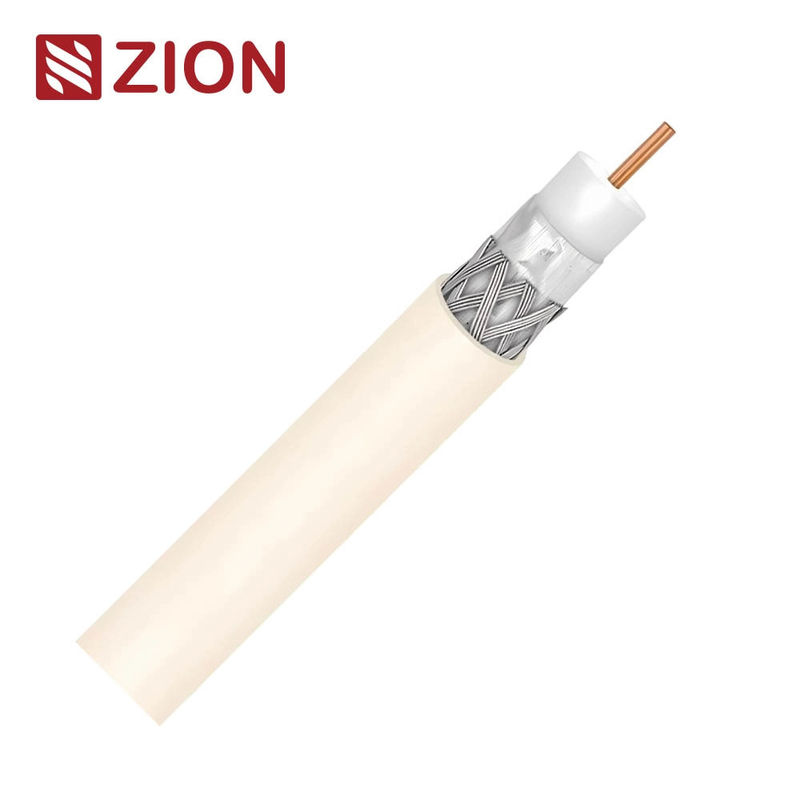 NO.7100009 RG6/U Coaxial Cable 60% Shield CMP | UL Certified Cable for High-Frequency Signal Transmission