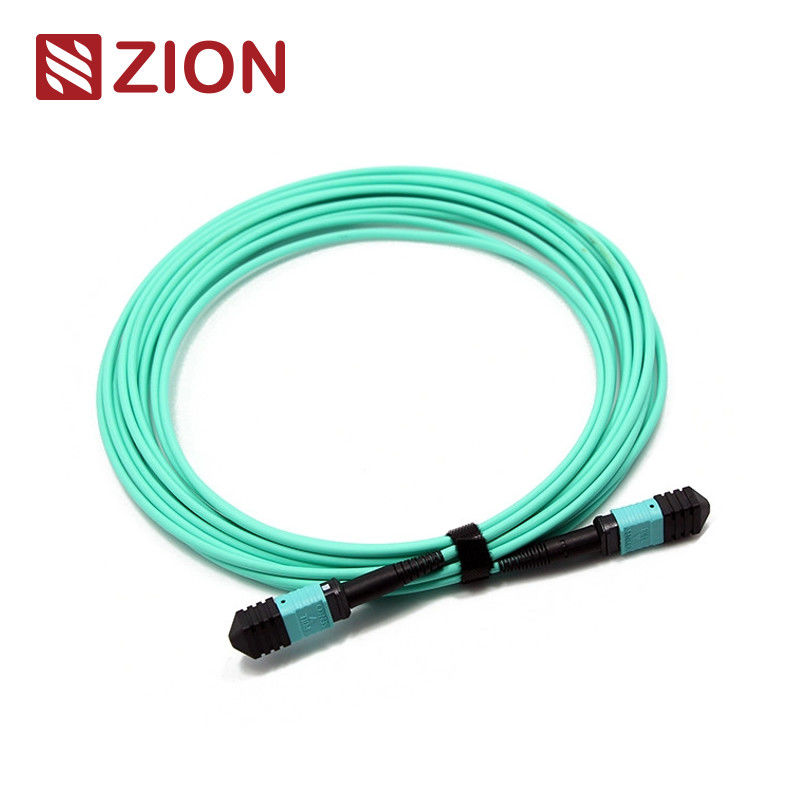 12 Fibers OM3 LSZH MPO Patch Cord Custom Meters for High-Density Data Centers