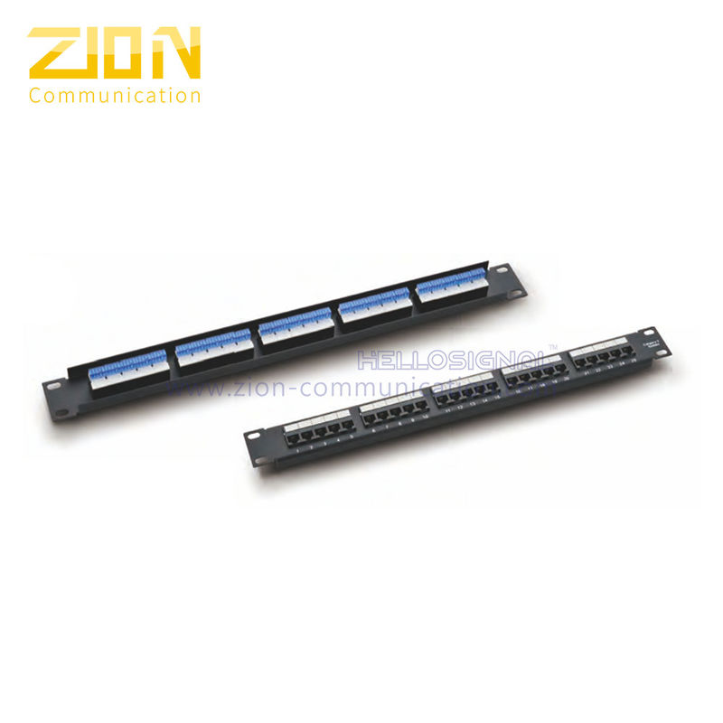 25/50 Ports Voice Patch Panel with 8P4C and IDC Contacts for Data Center Accessories