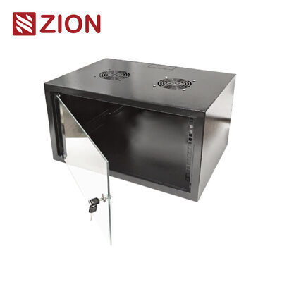 Wandkast CAB 400 met 400 mm diepte, 60 kg draagvermogen en SPCC stalen constructie voor netwerk- en IT-apparatuur
