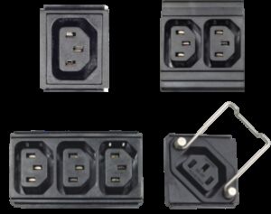 PDU-sluitingsmodules met IEC C13/C19/C20, Global Socket Types en IEC 60309 Industrial Sockets for Rack PDU Customization